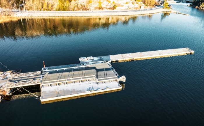 Veckarviken, Lauttasatama
